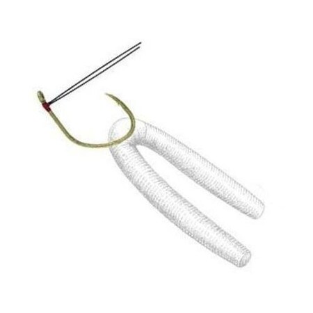 Owner Wacky Bass Hook With WeedGuard, Size 1, Needle Point Weedless, Camo Green, 4PK 5172-106
